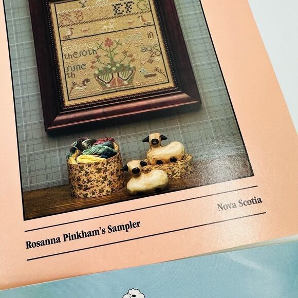 SHEEPISH DESIGNS Sampler Lot Cross stitch Patterns 1 4 5 7 Sarah E. Pope Sampler - Picture 13 of 16